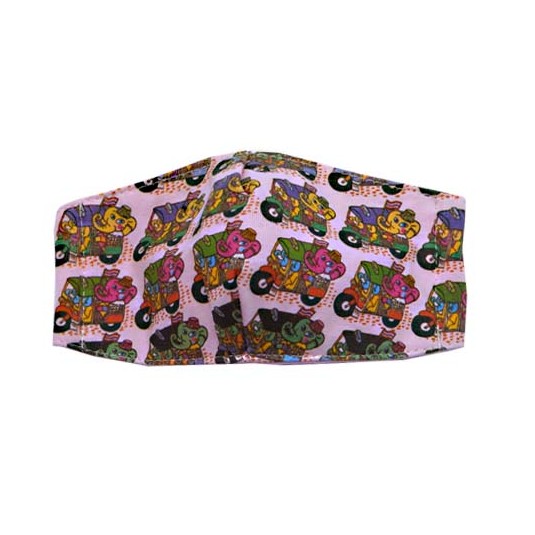Elephant & Tuk Tuk - Kid Pink Mask